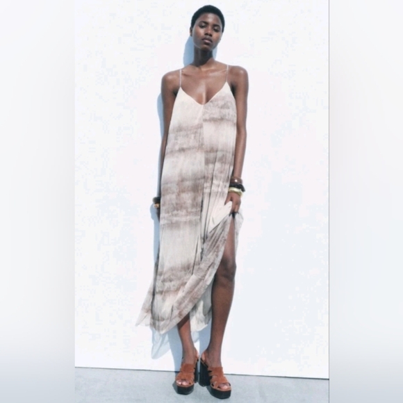 Zara Dresses & Skirts - Zara Long  Tie-Dye Maxi Dress
